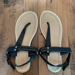 ALDO Women’s Black and Gold Sandals